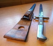 Штык-нож обр. 1918 г. к винтовке Шмидта Рубина обр. 1911 г., пр-ва WAFFENFABRIK NEUHAUSEN, Швейцария