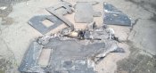 Большие обломки шахеда герань-2