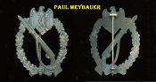 Штурмовой знак в серебре Paul Meybauer, Berlin.