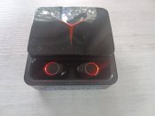Беспроводные наушники M90 Pro с зарядным кейсом павер банком вакуумные bluetooth с RGB LED подсветкой