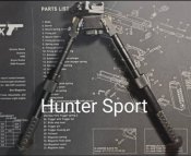 Сошки быстросъёмные Atlas Accu-Shot, с Качалкой. 17-25 см, на Weaver/picatiny. Аналог