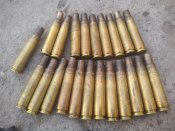 Гильзы пулемёта M2 Browning 12.7 22 шт.