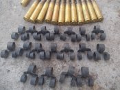 Гильзы пулемёта M2 Browning 12.7 22 шт.