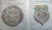 Два шеврони охоронної фірми Крок-1