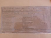 Французский сухпаек RCIR, меню 12, годен до 0...
