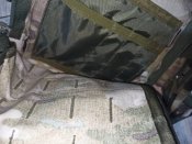 Трофейный рюкзак хорошего русского "Camofans" с тактическими очками, чётками и окопными свечами