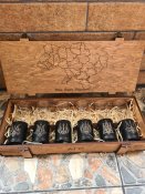 Комплект чарок-гільз на 6шт зі склом