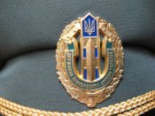 Кашкет прикордонника /Фуражка пограничника/з кокардою в важкому металі= 56 розмір= ДПСУ - Україна