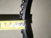 Ремінь патронташ чорний шкіряний 135см