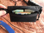 Гаманець, поуч з Cordura 1000D з кріпленням на ремінь,чорний,edc