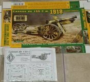ACE 72544 US 155mm howitzer model of 1918 (wooden wheels) 1/72