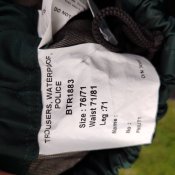 Gore-tex штани. Поліція Британії