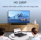 Конвертер адаптер VGA HDMI+аудіо 1080 VGA2HDMI
