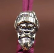 Намистина (бусина) "Gorilla Golden Head" для плетіння темляків з паракорду