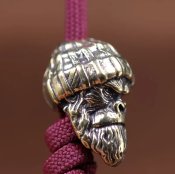 Намистина (бусина) "Gorilla Golden Head" для плетіння темляків з паракорду