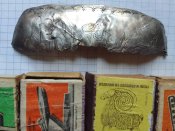 4 спичечницы и немного серебрянного портсигара