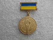 Нагрудний знак Ветеран війни. Учасник війни. Латунь з упаковкою. А .