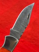 Складной нож из дамасской стали с чехлом №36