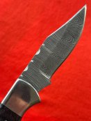 Складной нож из дамасской стали с чехлом №46