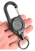 Карабін висувний з тросом Ретрактор EDC для ключів та дрібних інструментів.