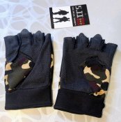 Тактичні рукавички короткопалі (без пальців) камуфляжні під 5.11 - XL