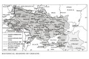 Карта України. Історичні регіони України.