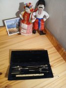 3Ж# Готовальня старовинна виробництва Франціі...