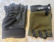 Тактичні рукавички короткопалі (без пальців) під 5.11 - Olive - L-XL