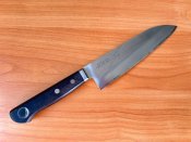 Премиальный винтажный кухонный японский нож Сантоку Sadatsugu хонварикоми