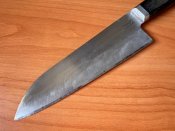 Премиальный винтажный кухонный японский нож Сантоку Sadatsugu хонварикоми