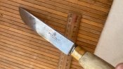 Кований царській ніж в шкіряних піхвах. Гарне тавро! Бонус!