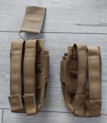 Подсумок, чехол армейский поясной на велкро, койот, 2 шт, б/у, Великобритания