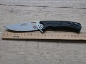 Складний тактичний ніж Нокс Майор Black 23 см,сталь D2,руків'я G10