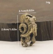 Намистина (бусина) "Octopus gold" для плетіння темляків з паракорду