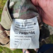 Штани армії Британії 75/88104