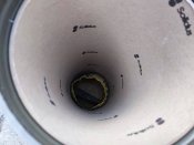 Пластиковый тубус от порохового заряда к снарядам 155 мм
