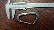 карабин алюминий Серый 8см 12KN 1200KG...