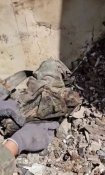 Трофейний ремінь з підсумками, рація та 4 магазини АК