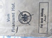Великий конверт з Міністерства Фінансів 3-йРейх 1938 рік.