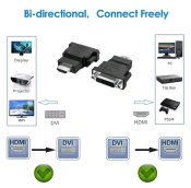 Адаптер HDMI — DVI (папа–мама)