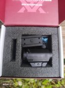 Коллиматорный прицел Vortex Crossfire Red Dot на Weaver с точкой 2 МОА низкой и высокой базой в комплекте