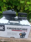 Коллиматорный прицел Vortex Crossfire Red Dot на Weaver с точкой 2 МОА низкой и высокой базой в комплекте