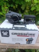 Коллиматорный прицел Vortex Crossfire Red Dot на Weaver с точкой 2 МОА низкой и высокой базой в комплекте