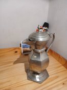 3И# Глечик вінтажний новий олов'яний виробництва Франціі