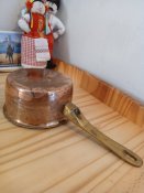 3И#2 Сотейник мідний вінтажний новий виробництва Франціі