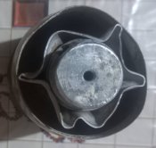 Гільза стартового порохового заряду ОГ-15ПМ для гранат ПГ-9. Від 73-мм гармати 2А28 «Грім» полірована