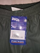 Водонепроникні штани-дощовики Portwest® - олива / розмір L