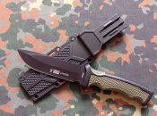 Туристичний польовий ніж Columbia 2868B Койот Military 21.5см в ножнах