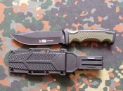 Туристичний польовий ніж Columbia 2868B Койот Military 21.5см в ножнах