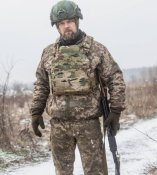 Плитоноска українська броня "Убаш" + Керамічні бронеплити 6 ДСТУ UKRTAC